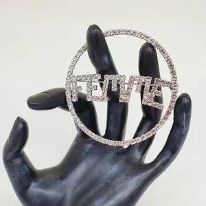 Femme Swarovski Crystal Brooch